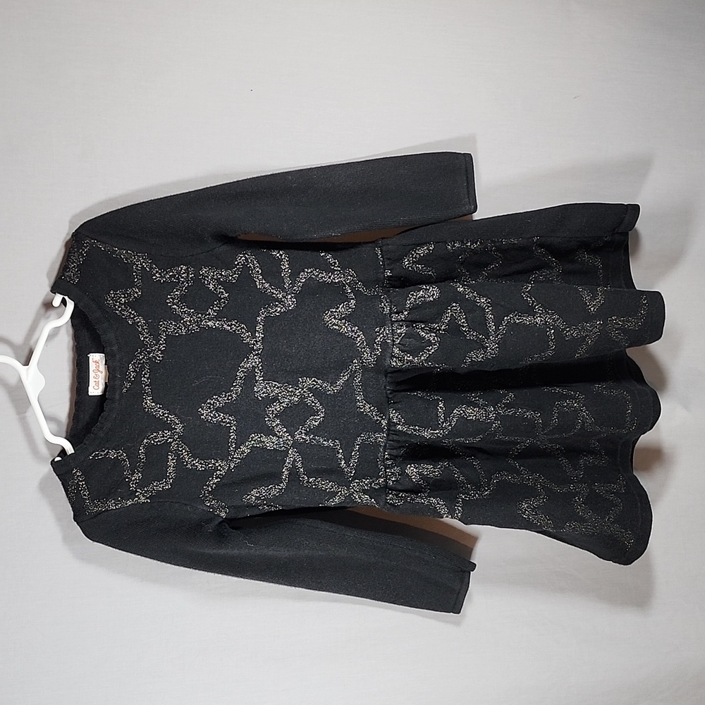 Cat & Jack Black Star Girls Dress Size XS (4/5)